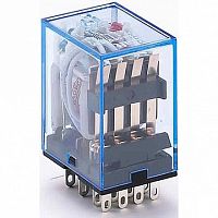 промежуточное Реле 4 конт. с инд. LED 3А 220В AC ПР-102 | код. 23230DEK | DEKraft