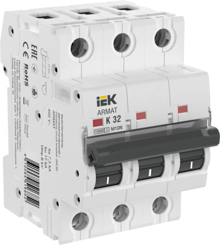 ARMAT Авт. выкл. M10N 3P K 32А IEK | код AR-M10N-3-K032 | IEK