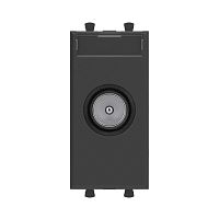 Розетка TV оконечная модульная, Avanti, Черный матовый, 1 модуль | код 4412521 | DKC