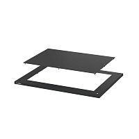 Комплект крыши с фланцем черные RAL9005 ШхГ 400x800 мм | код R5NKRF48B | DKC