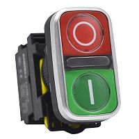 Двойная кнопка LA115-A5-11RD1 1NO+1NC 220В IP65 (ANDELI) | код ADL10-204 | ANDELI