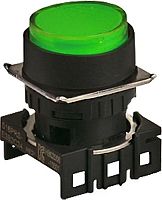 Головка кнопки S16PR-E3G, выступающая под подсветку зеленая ?18мм с самовозвратом, монтажное отверстие ?16мм | код A8026-A5550012215 | РЕЛЕ И АВТОМАТИКА