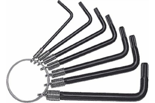 Ключи ''звездочки'' 8 шт Т9-Т40 на кольце | код 64006 | FIT Ключи ''звездочки'' 8 шт Т9-Т40 на кольце | код 64006 | FIT