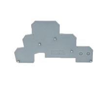 Заглушка торцевая для трехуровневых винтовых клемм, серая (уп. 20 шт.) MTU-PTR | код 69599| MEYERTEC