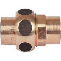 Сгон с плоским уплотнением бронза пайка 18, модель 4330 (1433018) | код RG008TBBNSRISK | Sanha