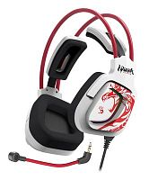 Наушники с микрофоном A4Tech Bloody G575 Naraka белый/красный 2м мониторные USB оголовье (G575 NARAKA) | код 1857942 | A4TECH