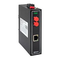 Медиаконвертер 10/100/1000Base-TX в 1000Base-X, разъем FC, двойное одномодовое оптоволокно, 1310нм TSX EKF | код TSX-MC-1GX1GT-FC | EKF