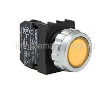 Кнопка нажимная серии H, установочный 30 мм. | код H100DS | EMAS