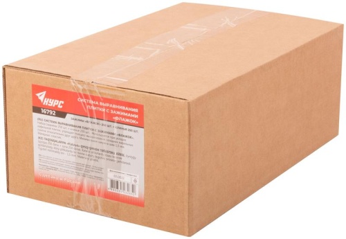 Система выравнивания плитки (СВП), Зажимы 250 шт. и Клинья 250 шт., набор, толщина шва 1,5 мм | код 16792 | FIT фото 3