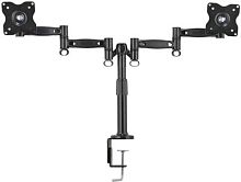 Кронштейн для мониторов ЖК Kromax OFFICE-3 серый 15-32 макс.12кг настольный поворот и наклон | код 629696 | KROMAX