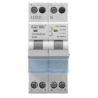 Переключатель модульный GYHO8-63, 2CO, 63A(AC-22A), тип 1-0-2, 2M | код GYHO8632P63 | GEYA