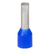 Наконечник-гильза с изолированным фланцем для жилы сечением 2,5кв.мм, длина контактной части 10мм, синий (НШВИ 2.5-10) | код IF2.5-10BL | DKC