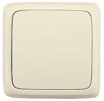 Переключатель одноклавишный наружный с изоляционной пластиной слоновая кость 16А | код ВА16-163-01 | HEGEL