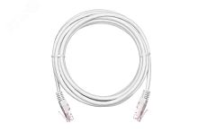Шнур U/UTP 4 пары категория 5e 2хRJ45/8P8C T568B медный PVC белый 1м 10шт. | код EC-PC4UD55B-BC-PVC-010-WT-10 | NETLAN