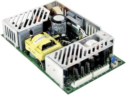 Источник питания AC-DC, med, 200Вт, вход 90…264В AC 47…440Гц, 127…370B DC, выходы: 5В/3…18А, 12В/0.7…8.4А, -5B/0…2.4A, -12B/0…2.4A, рег. по вых1 -5…+10%, изоляция 4000В AC, на плате 177.8х108х35.5мм, -20…+70С | код MPQ-200B | MeanWell Серия