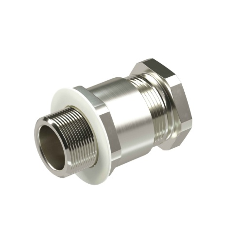 Взрывозащищенный кабельный ввод серии КН для небронированного кабеля М63х1,5 D:38,8-47мм. Никелированная латунь IP66/IP68 | код KH7MHK | DKC