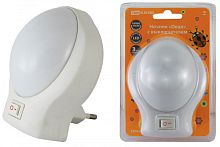 Ночник Овал с выключателем, белый, 0,5 Вт, 220 В TDM | код SQ0357-0013 | TDM