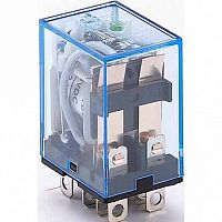 промежуточное Реле 2 конт. с инд. LED 10А 24В AC ПР-102 | код. 23201DEK | DEKraft