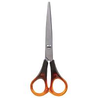 Ножницы STAFF 160 мм, ручки под янтарь, ПВХ чехол с европодвесом, 236937 | код 236937 | STAFF