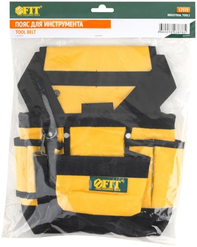 Пояс для инструмента одинарный, полиэстер, 9 отделений, 2 петли для инструмента | код 12515 | FIT фото 3