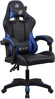 Кресло игровое Оклик Drifter черный/синий сиденье черный/синий искусст.кожа/сетка с подголов. крестов. пластик черный | код 2006667 | Oklick