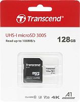 Флеш карта microSDXC 128GB Transcend TS128GUSD300S-A + adapter | код 1101943 | Transcend