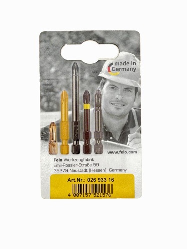 Биты TX15/TX20/TX25 25мм, серия Industrial, 3 шт в блистере | код 2693316 | FELO фото 3