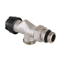 Клапан термост-ий с преднастр-ой осевой (с доп. уплотн.), 1/2" с перех. на "евроконус" | код. VT.180.NER.04 | VALTEC