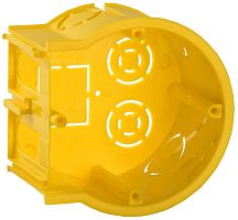 Коробка установочная СЗ сборная для твердых стен D=68х45мм (оконечная) GENERICA | код UKT10-068-045-000-K1-N-UO | IEK