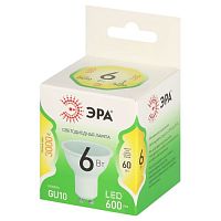 Лампа светодиодная LED 6 Вт 600Лм 3000К софит теплый GU10 220-240В LED MR16-6W-830-GU10 Green Line | код Б0067075 | ЭРА