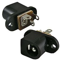 Разъём питания штырьковый TC-017 2.4 мм, монтаж на панель | код 107935 | Ruichi