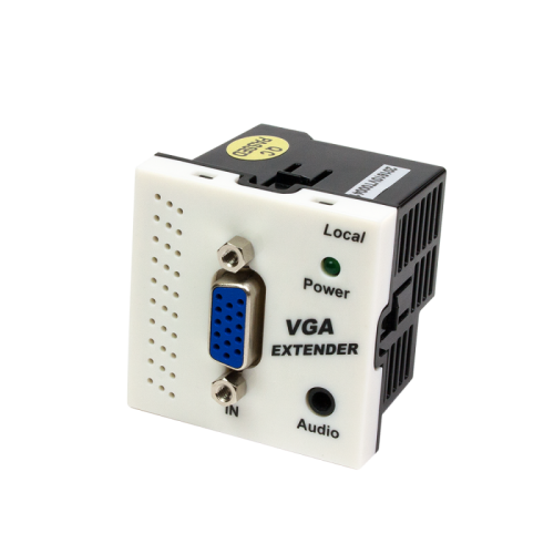 Конвертор RJ45-VGA, передатчик, без блока питания, формата Mosaic, 45x45мм, белый | код LAN-SIP-23VGA/TX-WH | LANMASTER Конвертор RJ45-VGA, передатчик, без блока питания, формата Mosaic, 45x45мм, белый | код LAN-SIP-23VGA/TX-WH | LANMASTER