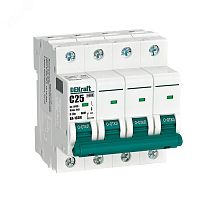 Выключатель автоматический без теплозащиты 4P 25А х-ка C 6кА ВА-103M | код 12531DEK | Dekraft