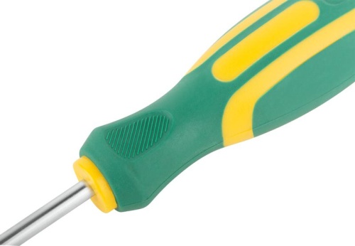 Отвертка ''Контур'', CrV сталь, прорезиненная ручка 5х100 мм SL | код 55202 | FIT фото 5