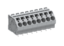 246303 Разъём МС серии 246, углов. для печ. плат, шаг 7.5мм, 3 конт., сеч. 6мм2, сер., шт | код 246303 | SUPU