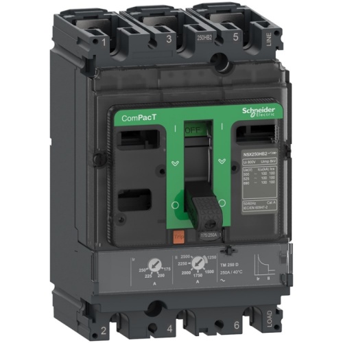 АВТОМ.ВЫКЛ.NSX160F 36kA AC 3П3Т 125A TMD | код C16F3TM125 | SCHNEIDER ELECTRIC