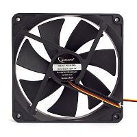 Вентилятор Gembird, 140x140x25, гидрод., тихий, 3 pin/4pin Molex, провод 40 см | код S14025H-3P4M | Gembird
