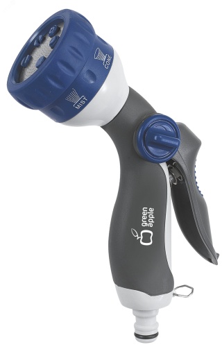 Пистолет-распылитель, пластик, 6 режимов (12/48/576) GWHM12-038 | код Б0003094 | GREEN APPLE Пистолет-распылитель, пластик, 6 режимов (12/48/576) GWHM12-038 | код Б0003094 | GREEN APPLE