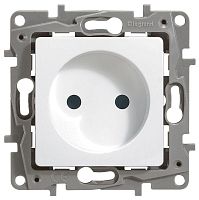 Розетка ETIKA, скрытый монтаж, белый | код. 672220 | Legrand