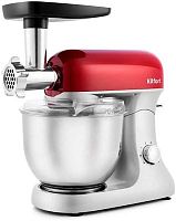 Миксер планетарный Kitfort KT-1367 1200Вт серебристый/красный | код 1206591 | KITFORT