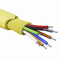 Кабель волоконно-оптический, распределительный, арамидные упрочняющие нити, для внутренней прокладки, нг(A)-HFLTx, 6 ОВ, категорияOS | код RNDT9C6YL03 | DKC