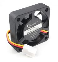 Вентилятор Gembird D40SM-12A, 40x40x10, втулка, 3 pin, 7см | код D40SM-12A | Gembird