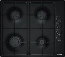 Газовая варочная поверхность Bosch PBP6C6B82Q черный | код 1941690 | BOSCH