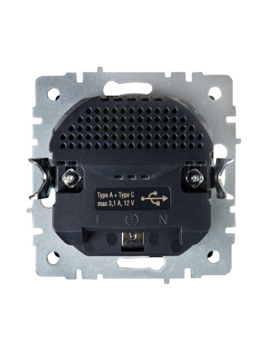 Розетка BRITE РЮш11-1-БрШ 16А с USB A+C 18Вт с заземл. защ. шторки шампань | код. BR-R14-16-U22-018-K37 | IEK фото 7 Розетка BRITE РЮш11-1-БрШ 16А с USB A+C 18Вт с заземл. защ. шторки шампань | код. BR-R14-16-U22-018-K37 | IEK фото 7