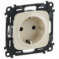 Розетка VALENA ALLURE, скрытый монтаж, с заземлением, слоновая кость | код. 753824 | Legrand