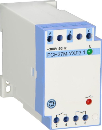 Реле контроля трехфазного напряжения РСН-27М 220В 50Гц защ. | код A8120-77135709 | ВНИИР