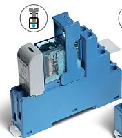 Интерфейсный модуль (сборка 40.52.7.012.0000 + 99.02.9.024.99 + 95.05SMA), электромеханическое реле, 2CO 8A, контакты AgNi, питание 12В DC (чувствит.), категория защиты IP20, винтовые клеммы, металлическая клипса, LED + диод | код 485270120050SMA (0