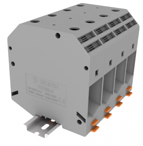 TU150-2-GY Клемма TU 1-1 проходная винтовая, сеч.150мм2, сер., шт | код TU150-2-GY | SUPU TU150-2-GY Клемма TU 1-1 проходная винтовая, сеч.150мм2, сер., шт | код TU150-2-GY | SUPU