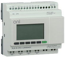 Микро ПЛК PLR-M. CPU DI16/DO08(R)/AO02 24В DC ONI | код PLR-M-CPU-26R02ADC | ONI