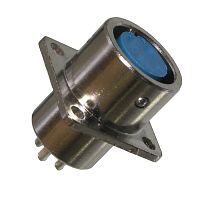 Разъём быстроразъёмный RUICHI XS12-4 (Zn) panel jack, 4-х контактый | код 106646 | Ruichi